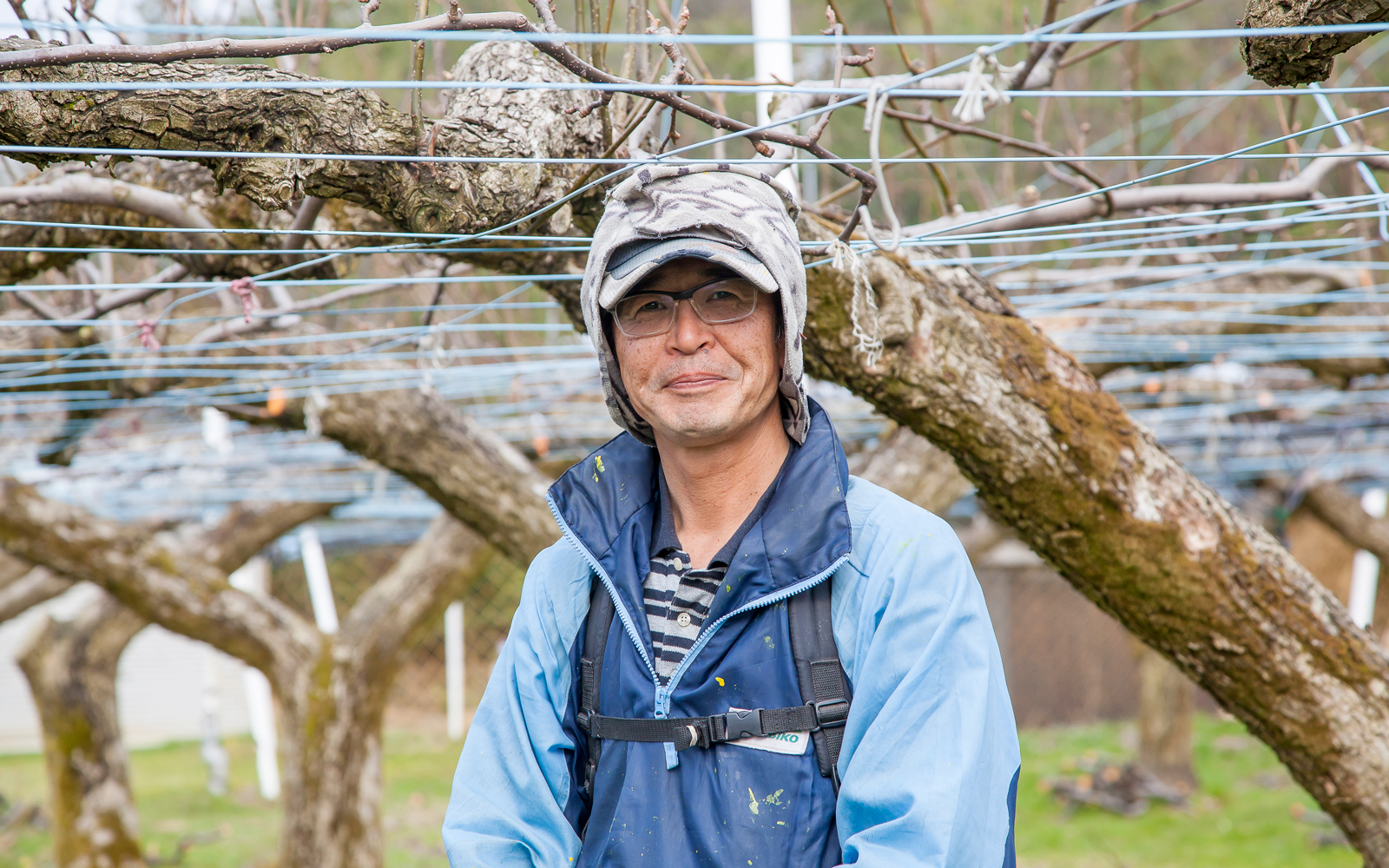 受け入れ農家の田中さん